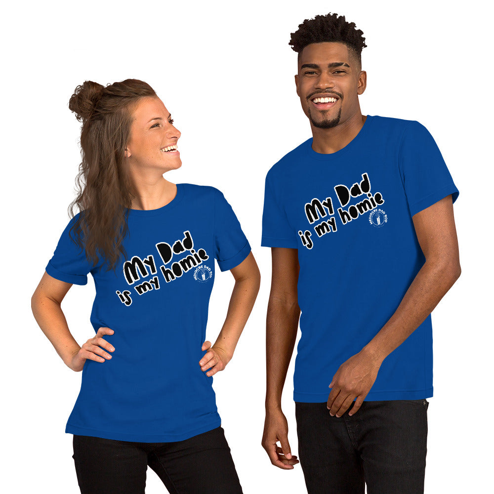 My Dad Is My Homie ADULT SIZES Short Sleeve T-Shirt - Mediocre Dad Bod