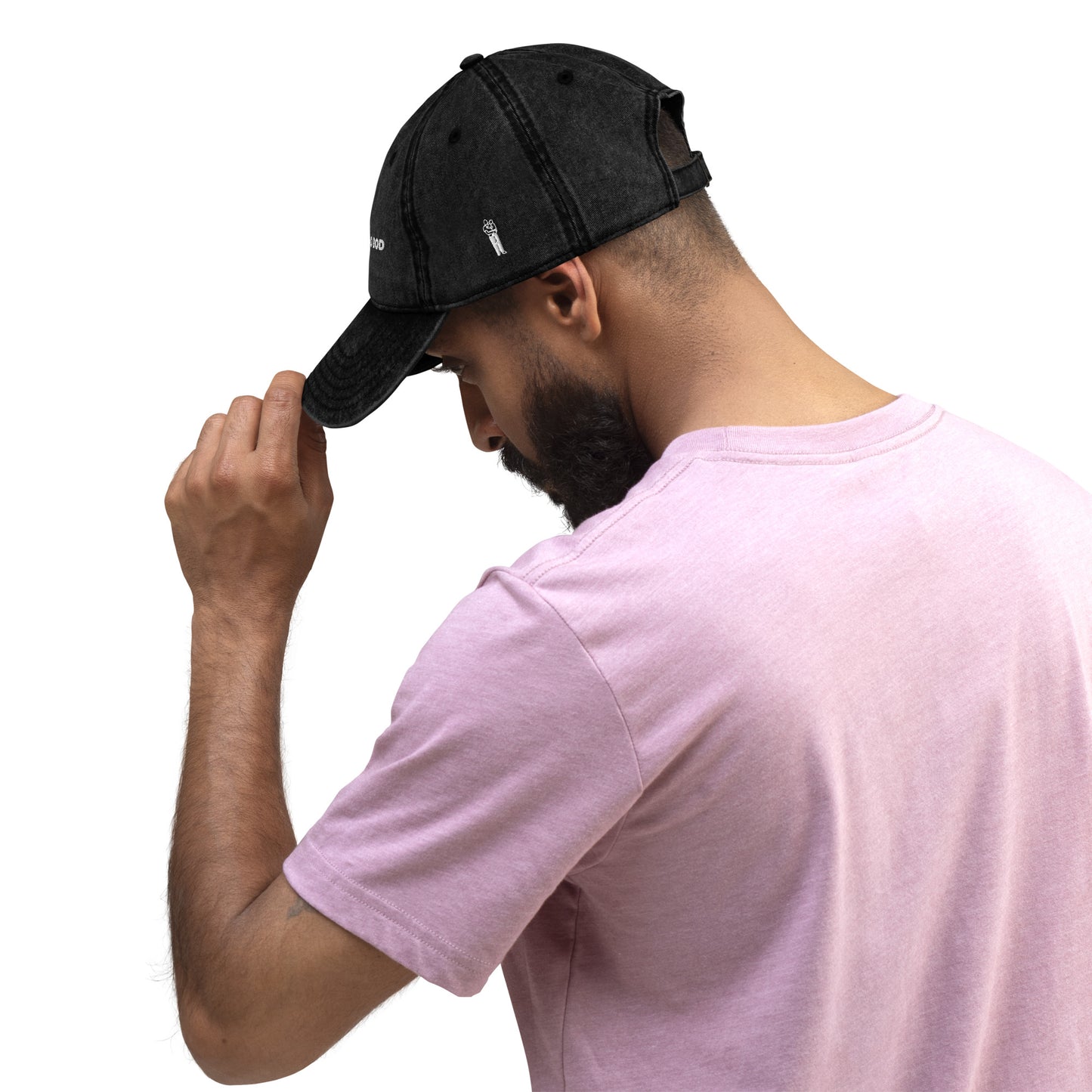 Vintage Cotton Twill Dad Hat Embroidered Text - Mediocre Dad Bod