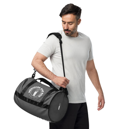 Gym Bag - Duffle Bag - Grey - Mediocre Dad Bod