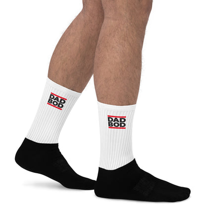 Run DAD Bod Crew Length Socks with Cushioned Bottom - Mediocre Dad Bod