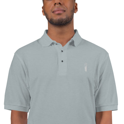 Premium Polo with Embroidered Icon Logo - Mediocre Dad Bod