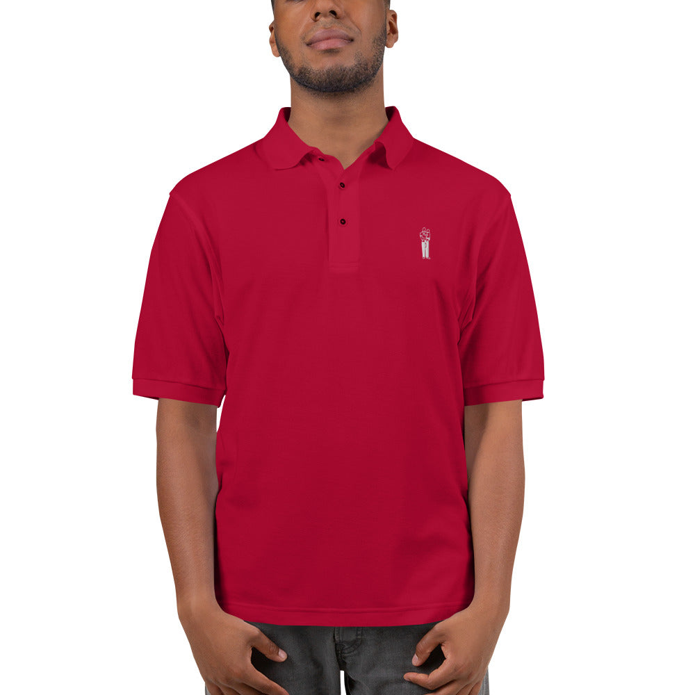 Premium Polo with Embroidered Icon Logo - Mediocre Dad Bod