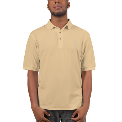 Premium Polo with Embroidered Icon Logo - Mediocre Dad Bod